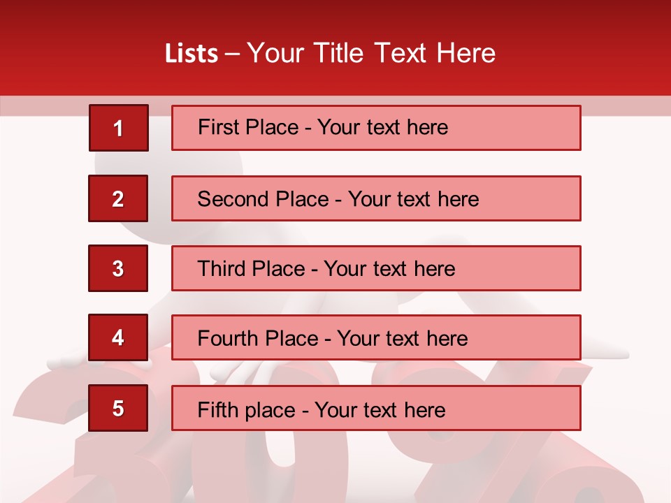 Customer Business Red PowerPoint Template