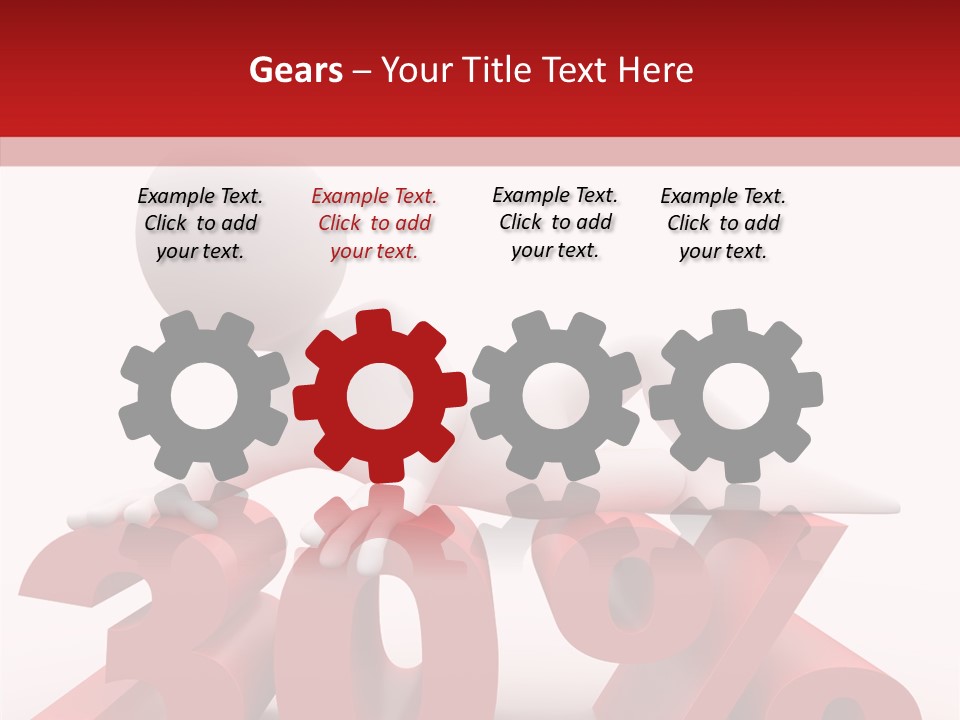 Customer Business Red PowerPoint Template