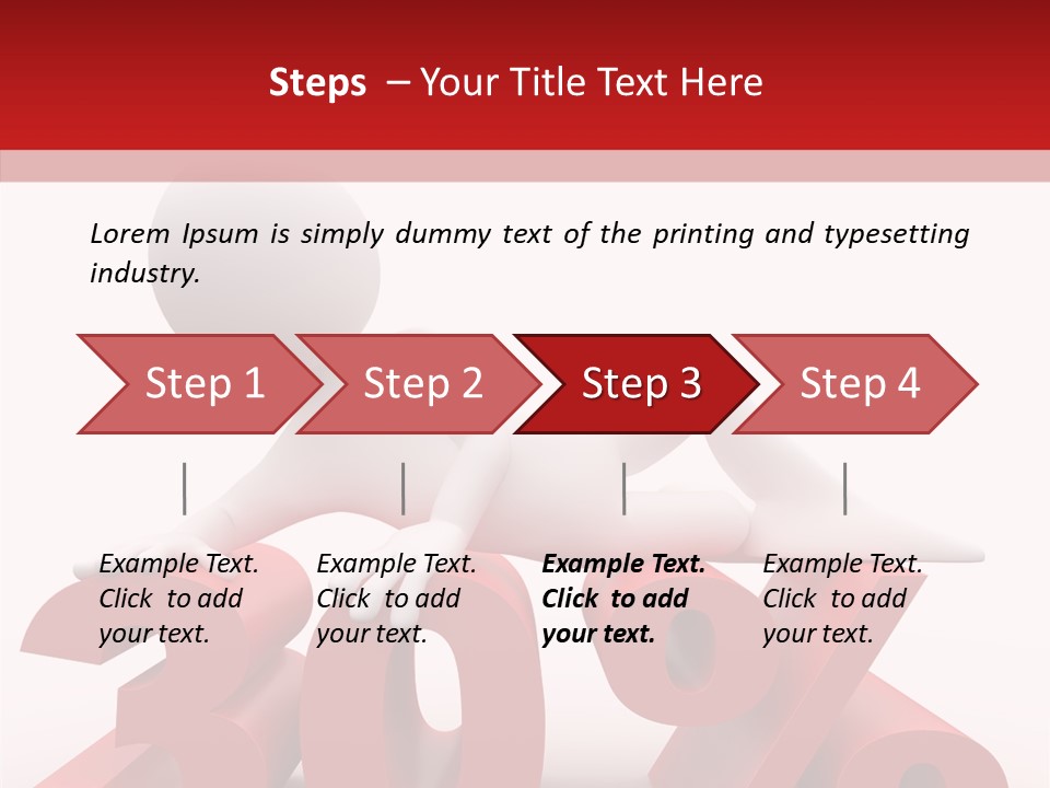 Customer Business Red PowerPoint Template