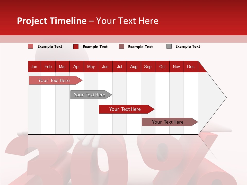 Customer Business Red PowerPoint Template