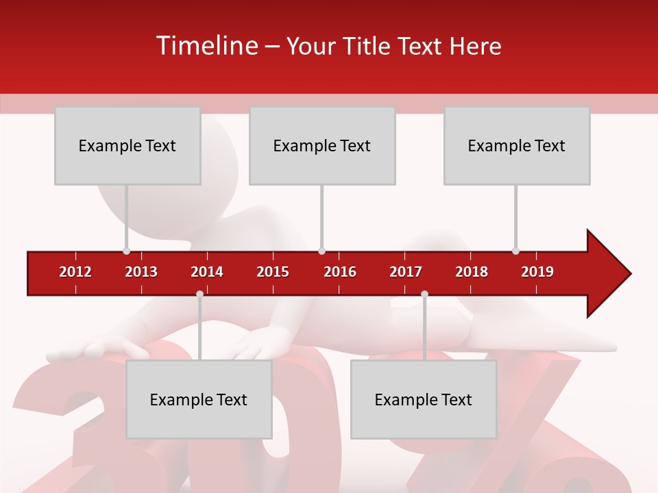 Customer Business Red PowerPoint Template