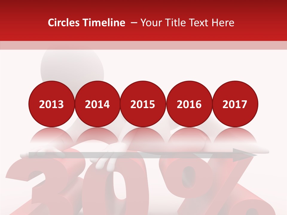 Customer Business Red PowerPoint Template