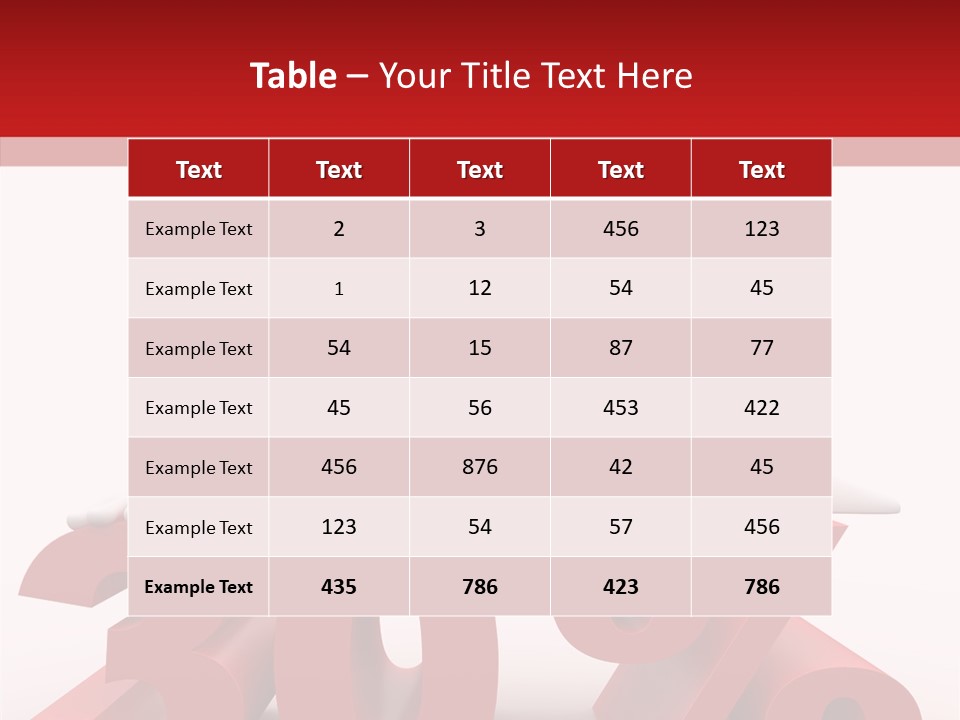Customer Business Red PowerPoint Template