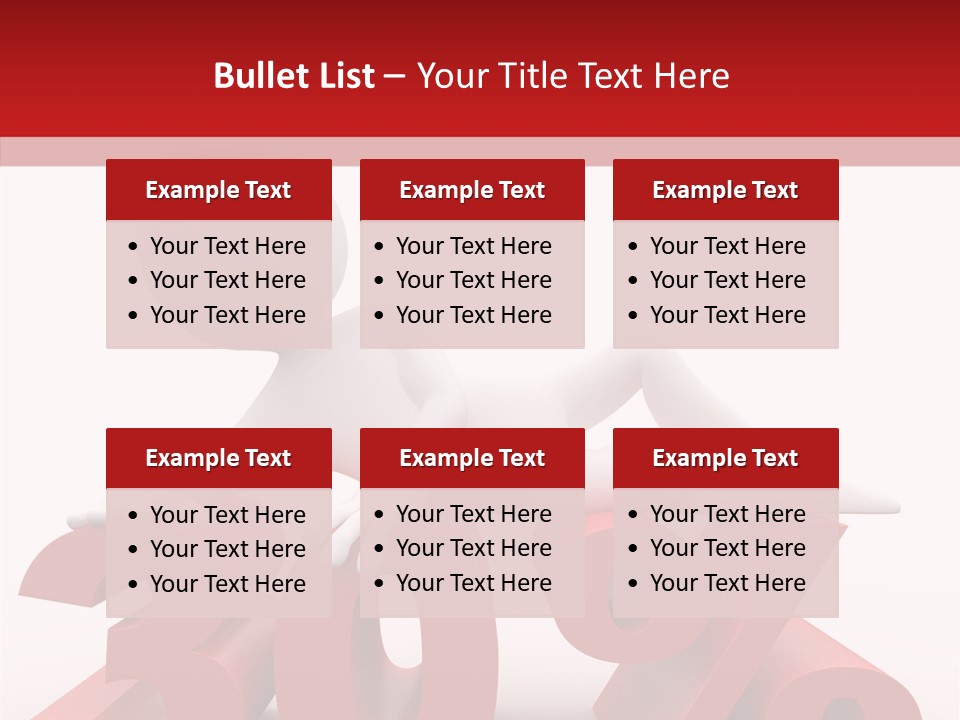 Customer Business Red PowerPoint Template