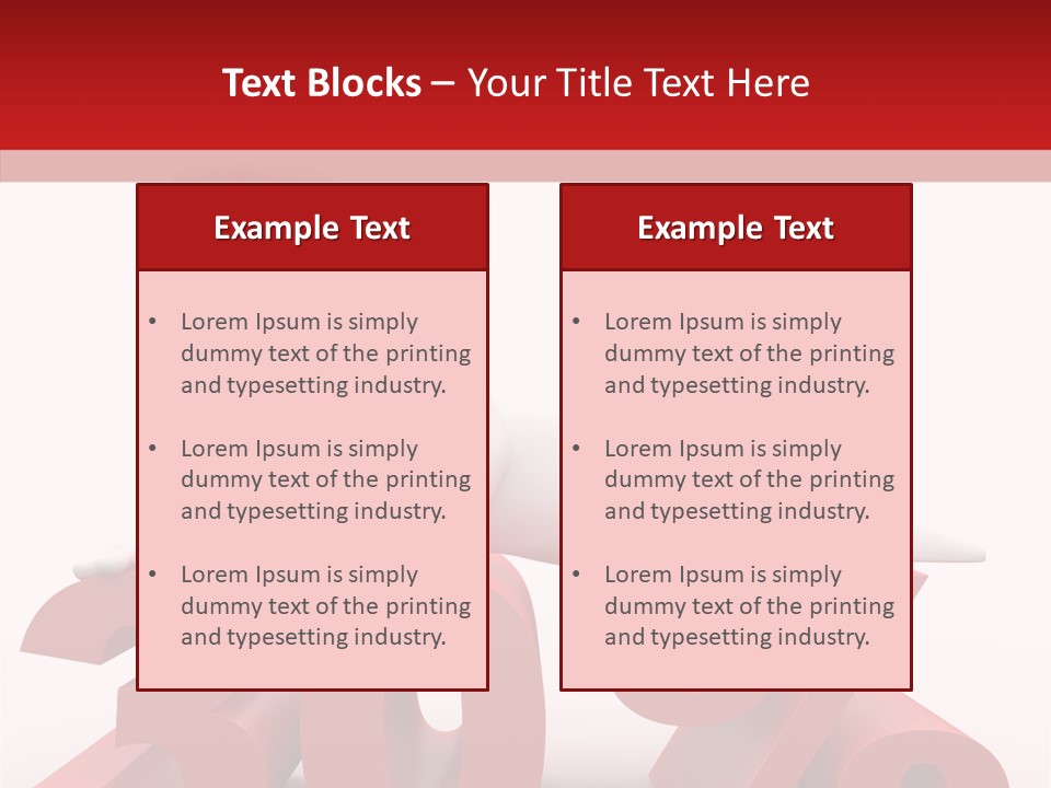 Customer Business Red PowerPoint Template
