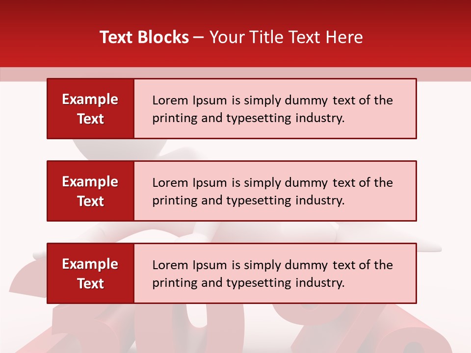 Customer Business Red PowerPoint Template