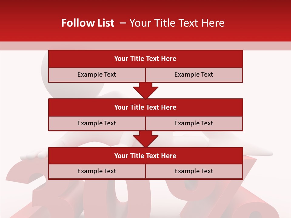 Customer Business Red PowerPoint Template
