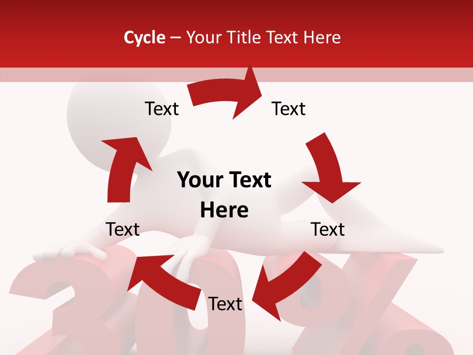 Customer Business Red PowerPoint Template
