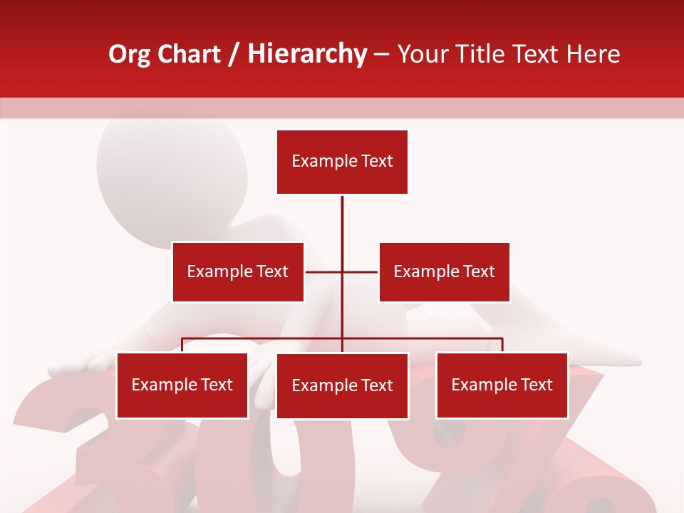 Customer Business Red PowerPoint Template