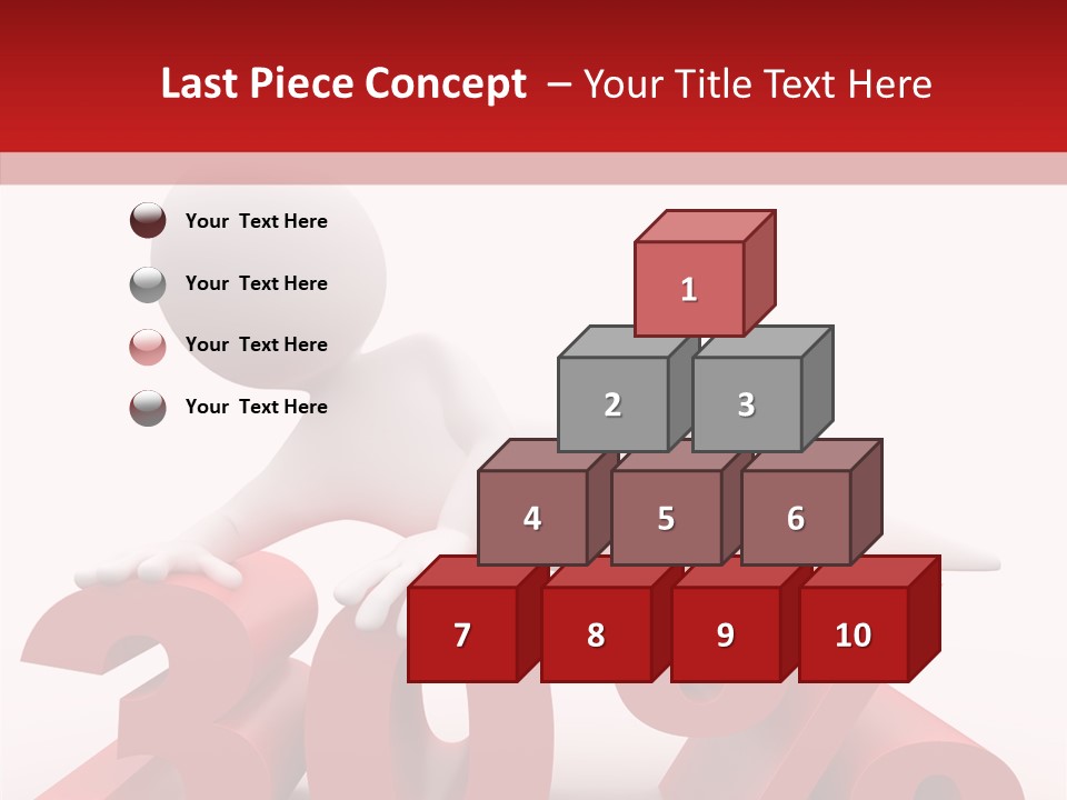 Customer Business Red PowerPoint Template