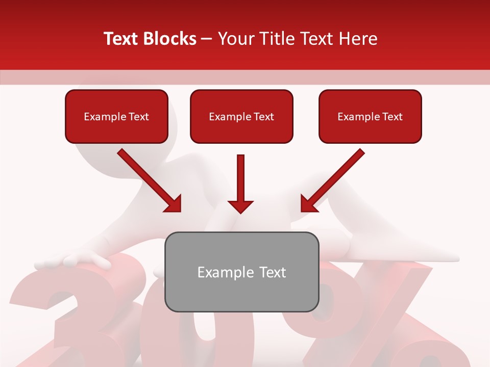 Customer Business Red PowerPoint Template