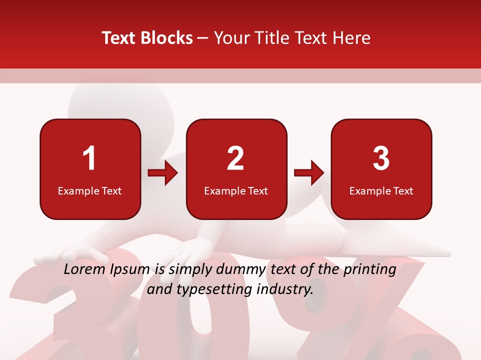 Customer Business Red PowerPoint Template