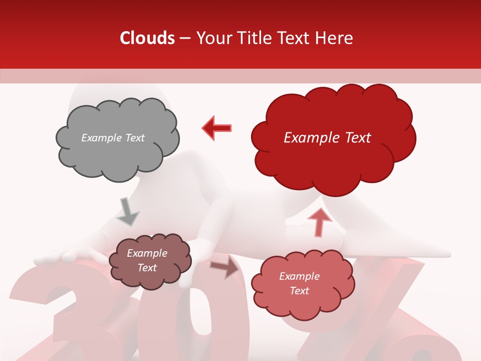 Customer Business Red PowerPoint Template