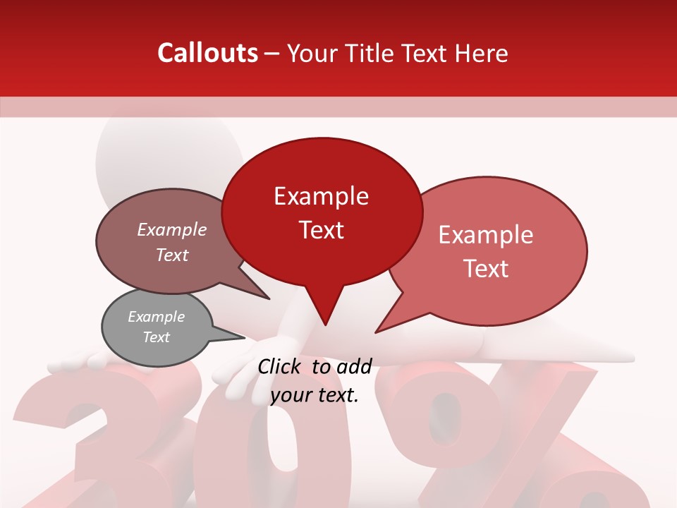 Customer Business Red PowerPoint Template