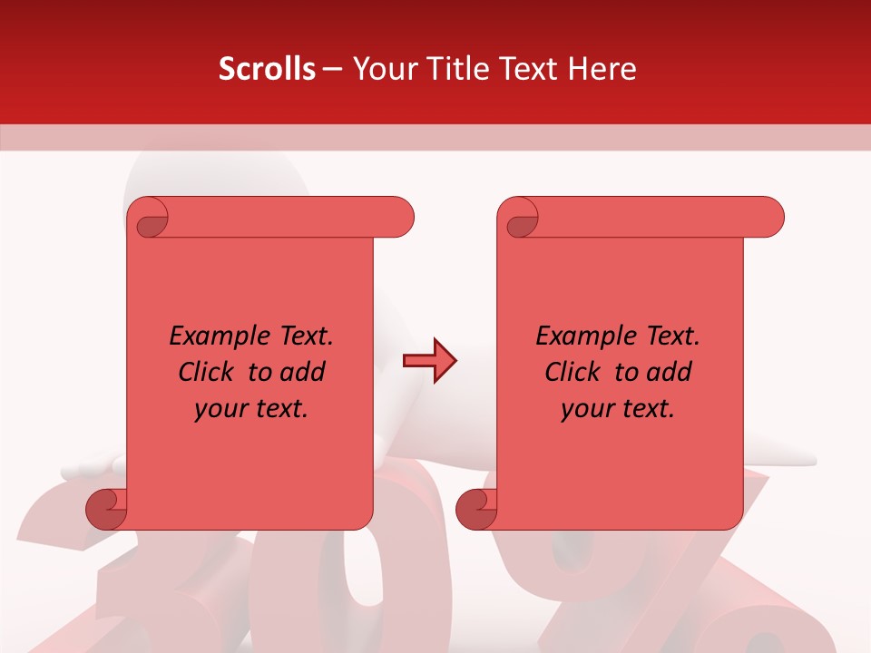 Customer Business Red PowerPoint Template