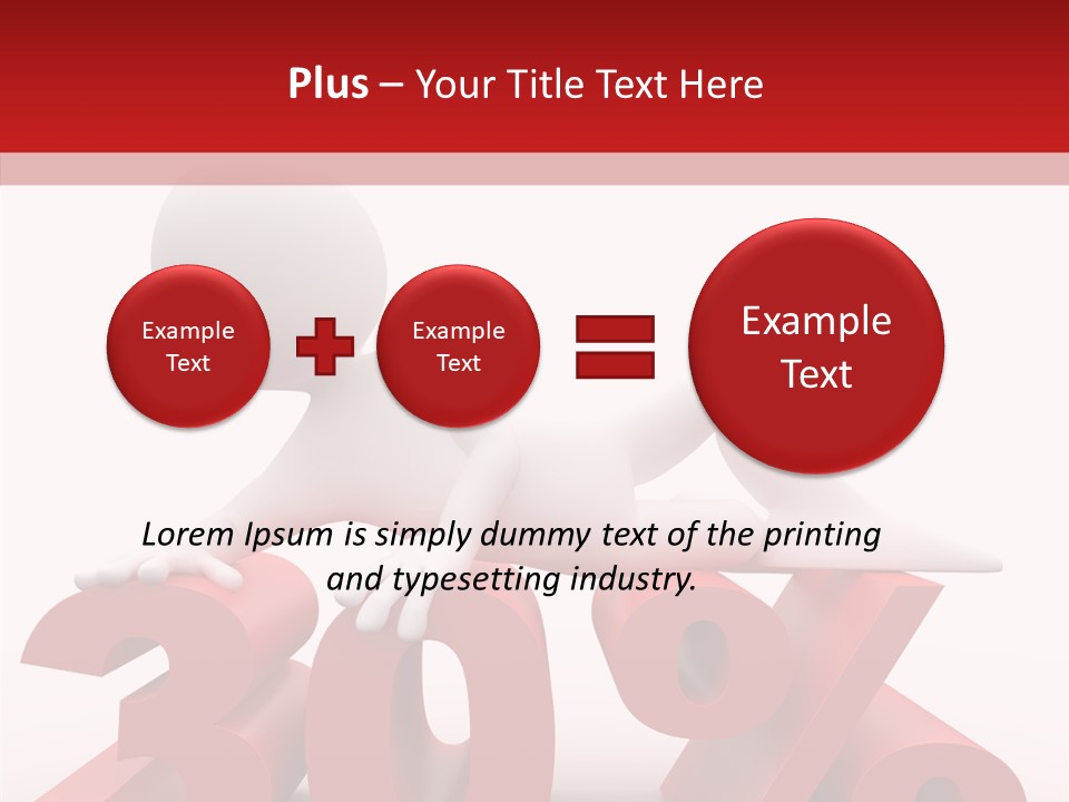 Customer Business Red PowerPoint Template
