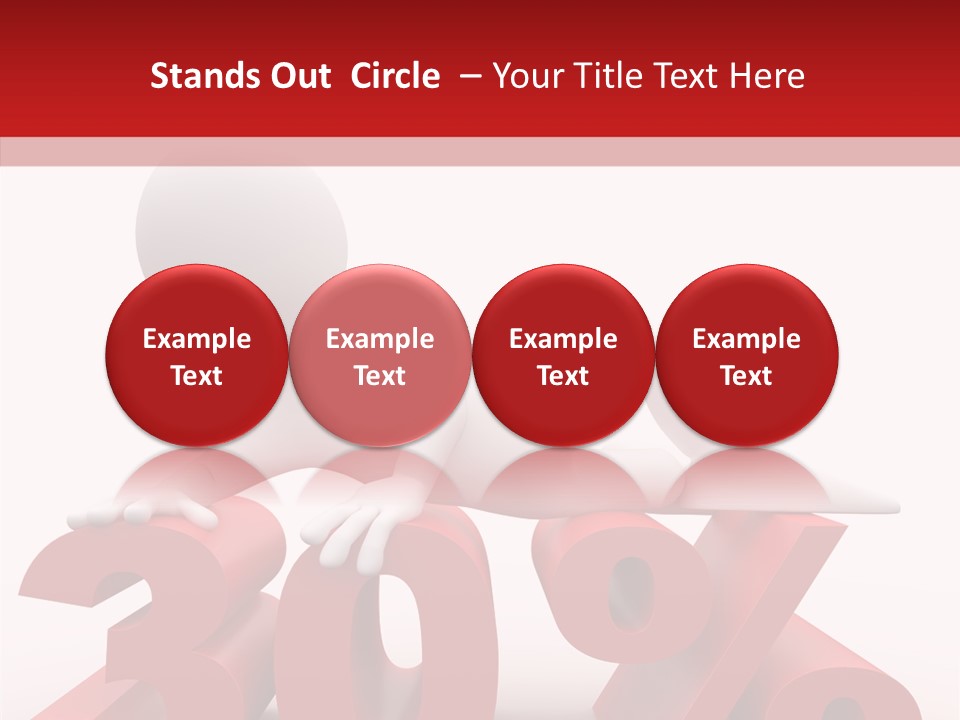 Customer Business Red PowerPoint Template