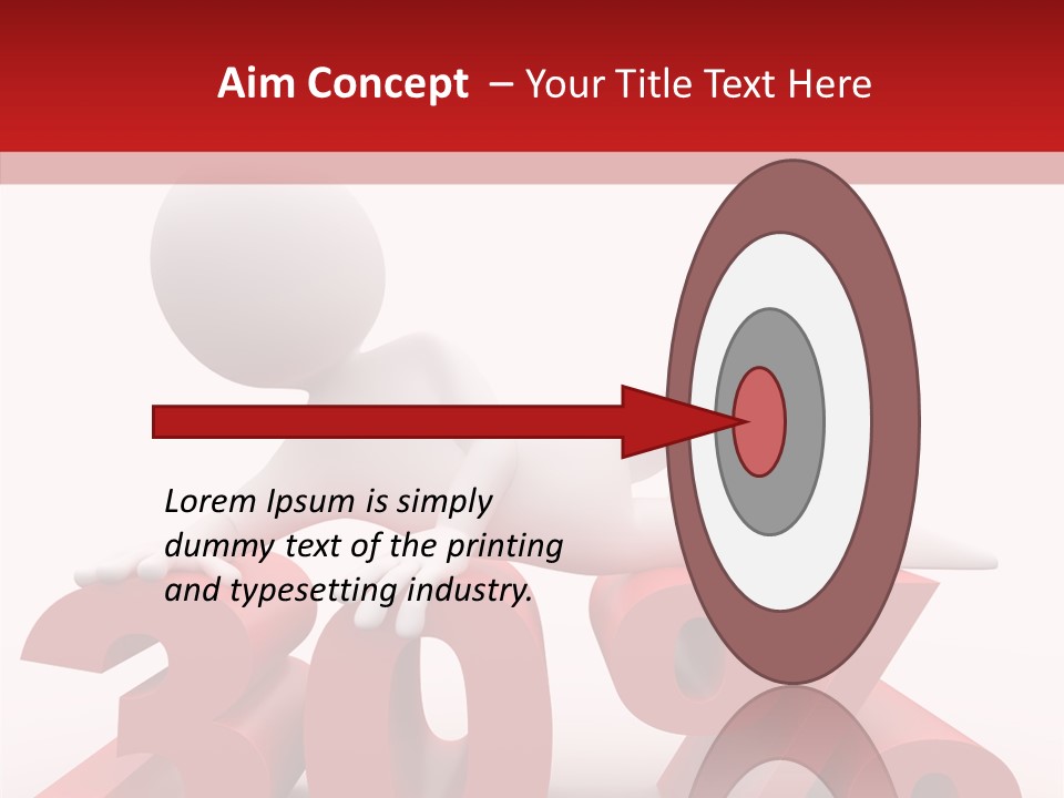 Customer Business Red PowerPoint Template