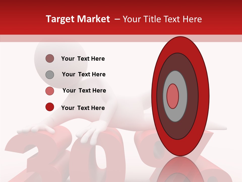 Customer Business Red PowerPoint Template