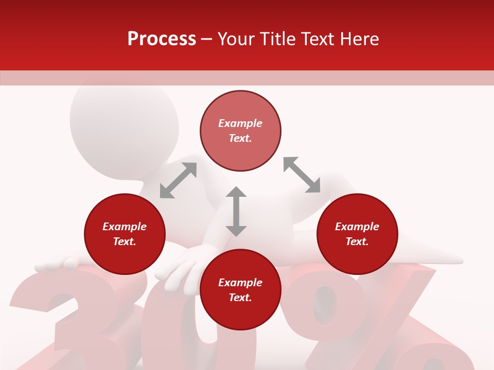 Customer Business Red PowerPoint Template