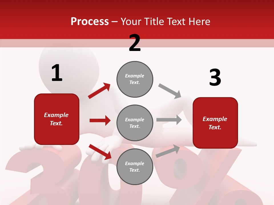 Customer Business Red PowerPoint Template