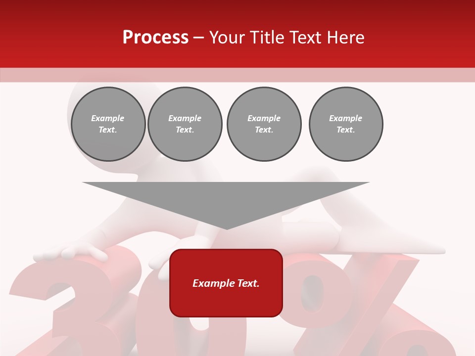 Customer Business Red PowerPoint Template