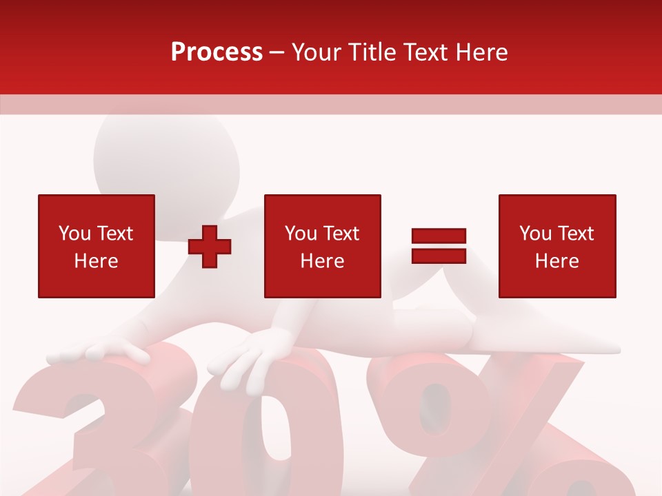 Customer Business Red PowerPoint Template