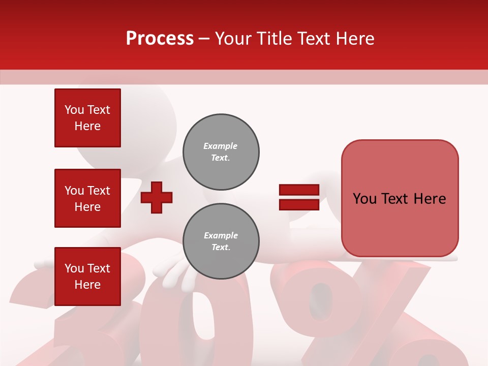 Customer Business Red PowerPoint Template