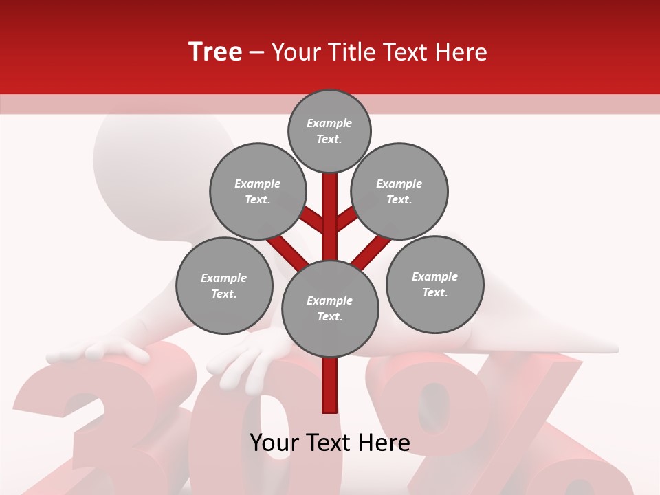 Customer Business Red PowerPoint Template