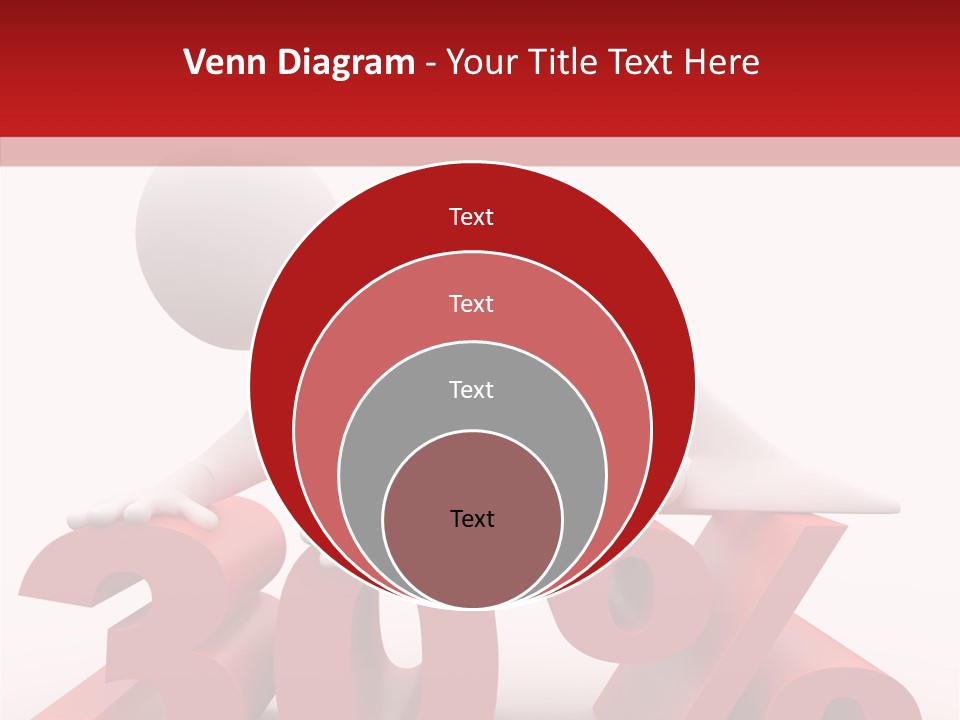 Customer Business Red PowerPoint Template