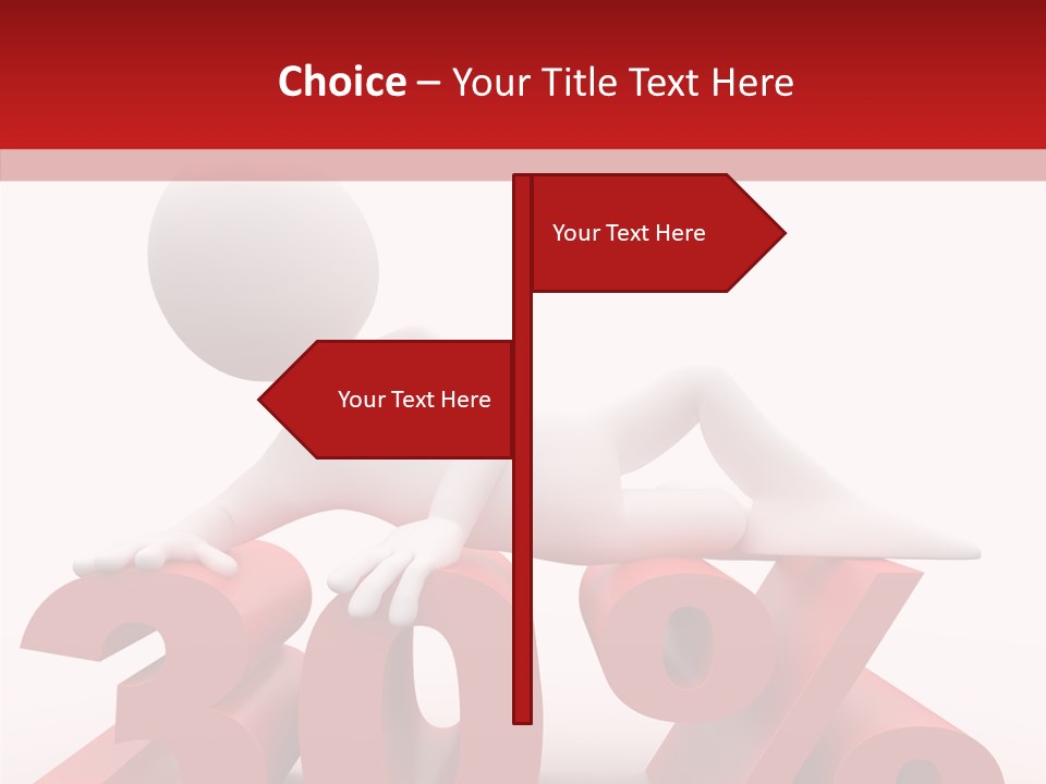 Customer Business Red PowerPoint Template