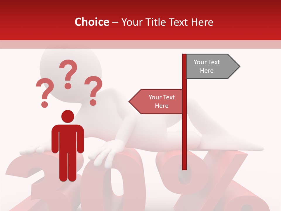 Customer Business Red PowerPoint Template