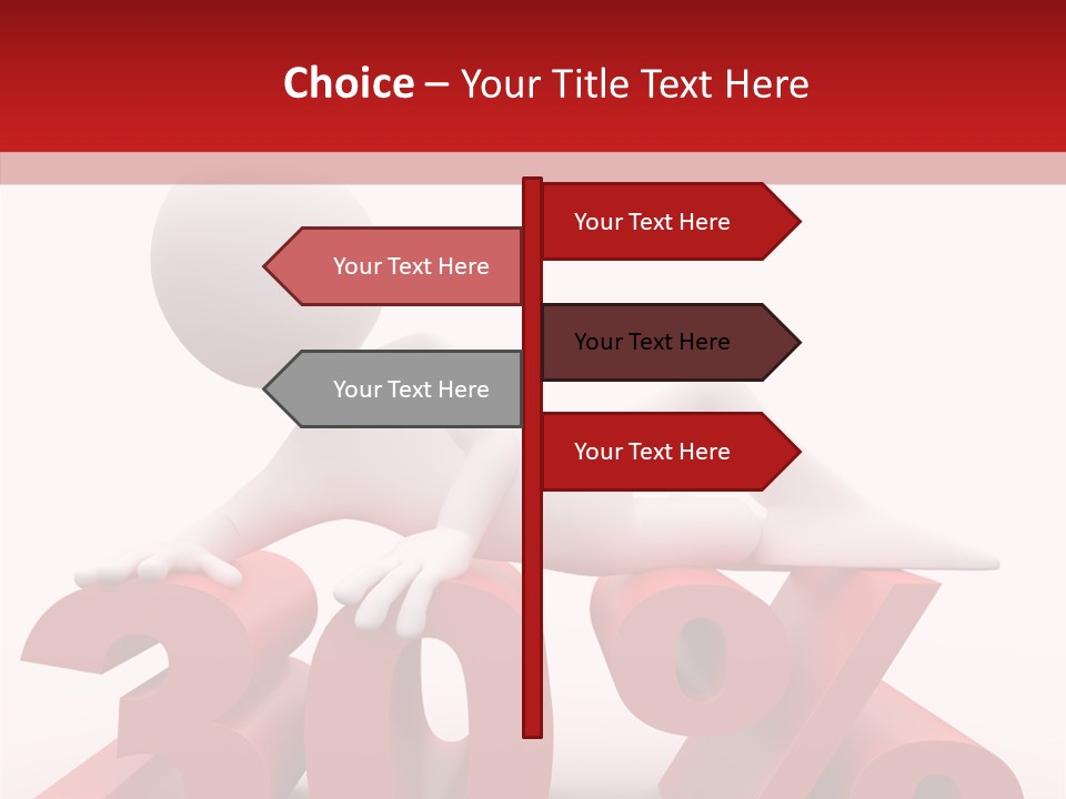 Customer Business Red PowerPoint Template