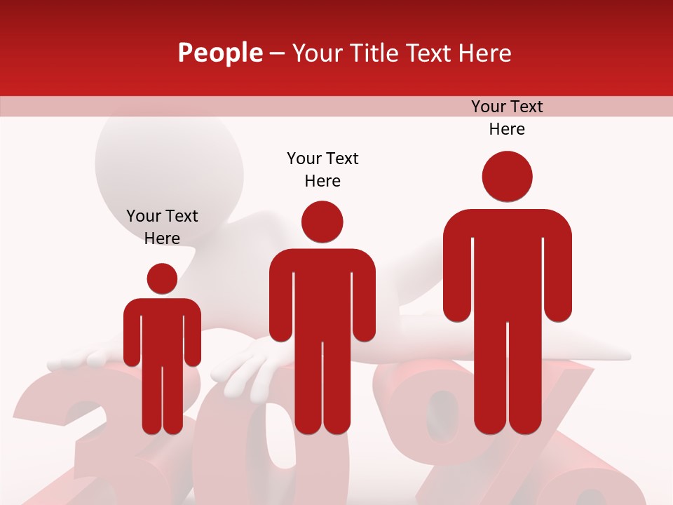 Customer Business Red PowerPoint Template