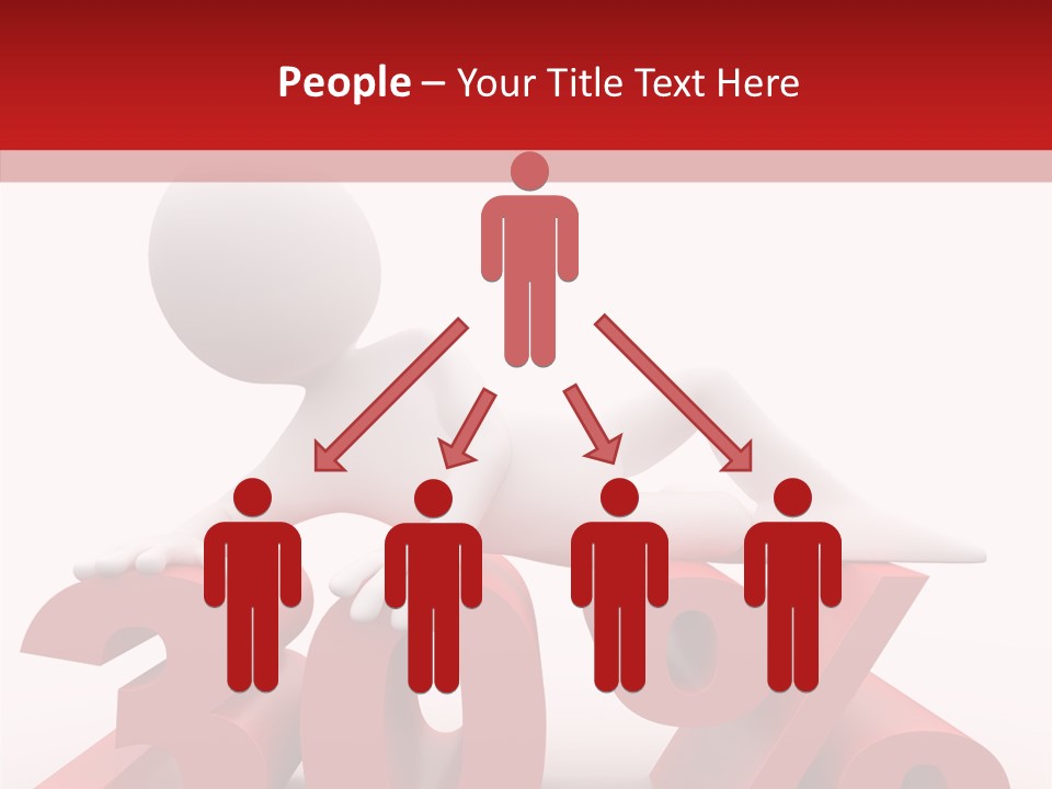 Customer Business Red PowerPoint Template