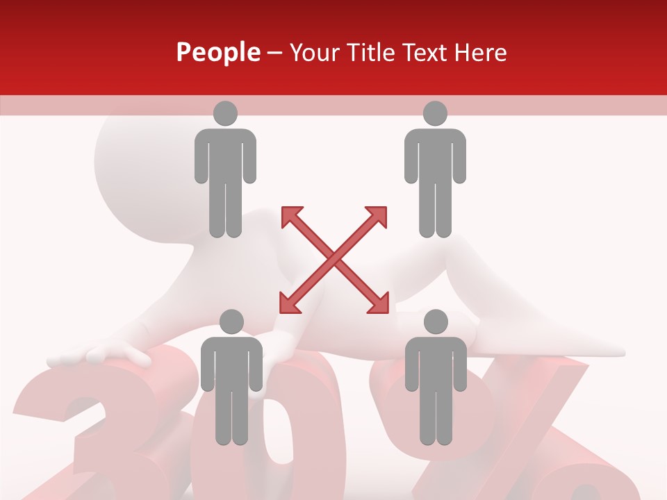 Customer Business Red PowerPoint Template