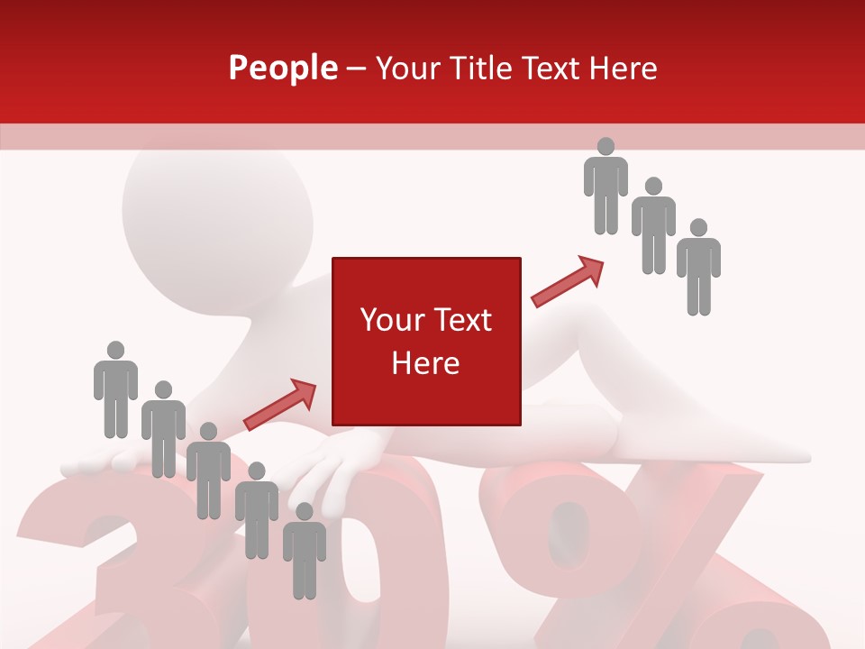 Customer Business Red PowerPoint Template