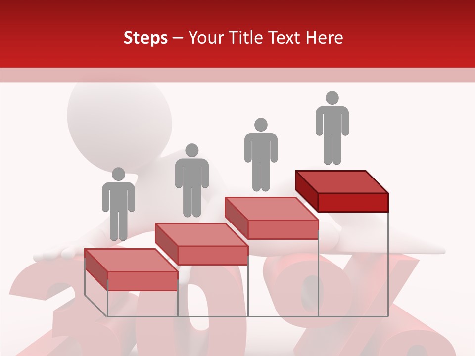 Customer Business Red PowerPoint Template