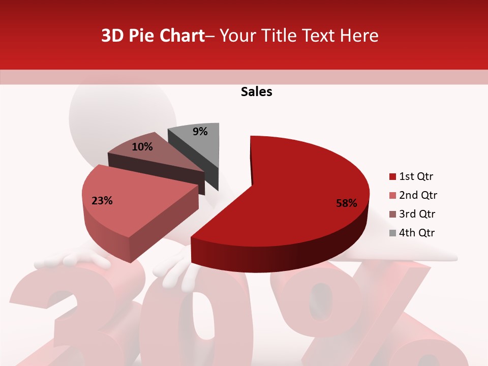Customer Business Red PowerPoint Template
