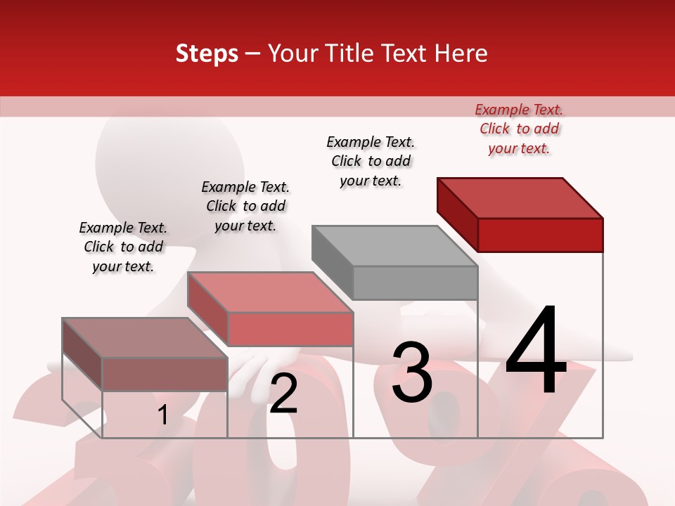 Customer Business Red PowerPoint Template