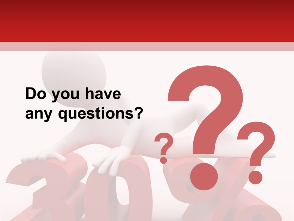 Customer Business Red PowerPoint Template