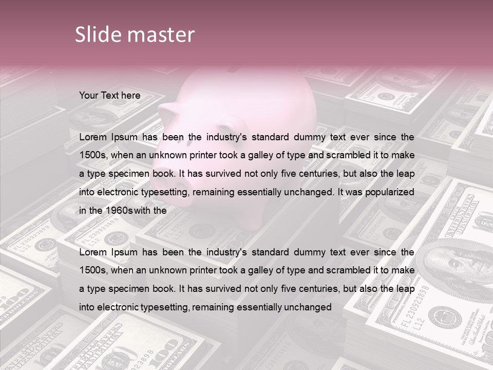 Bill Economy Finances PowerPoint Template