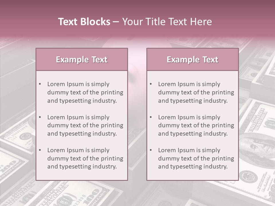 Bill Economy Finances PowerPoint Template