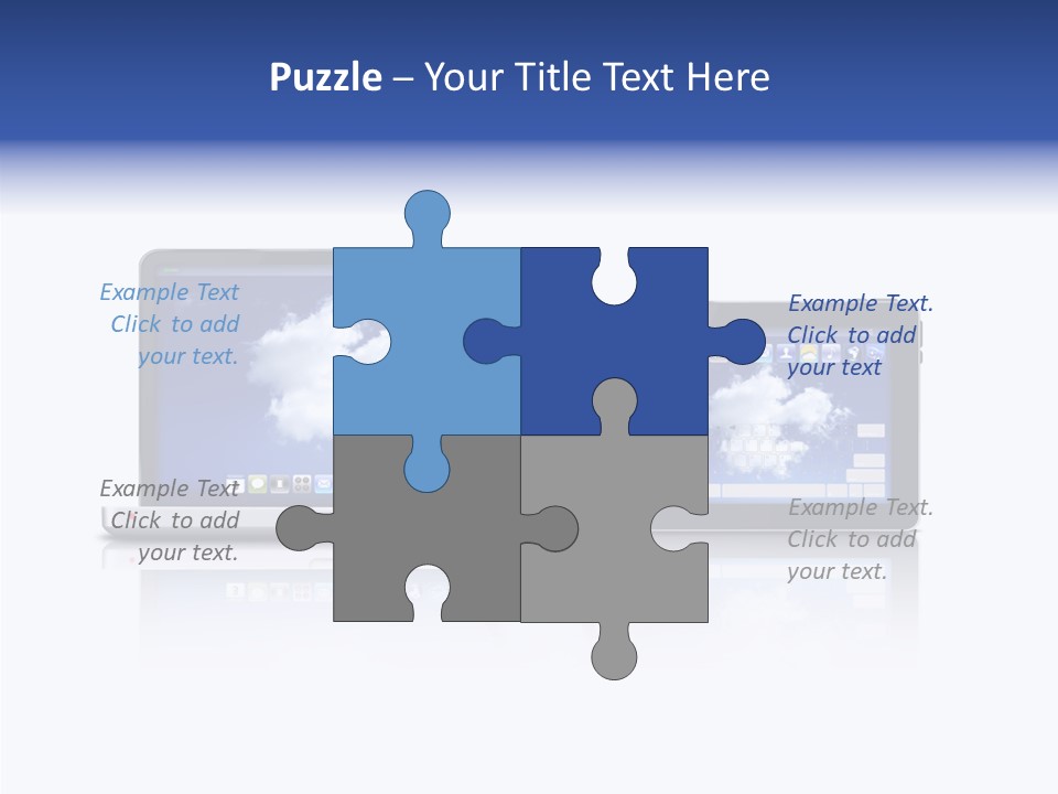 The Cloud Fond Transfert PowerPoint Template