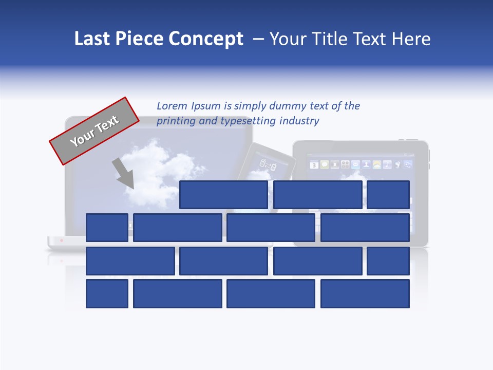 The Cloud Fond Transfert PowerPoint Template