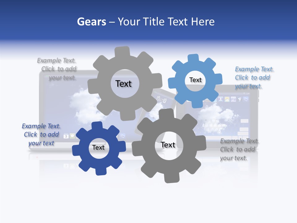 The Cloud Fond Transfert PowerPoint Template