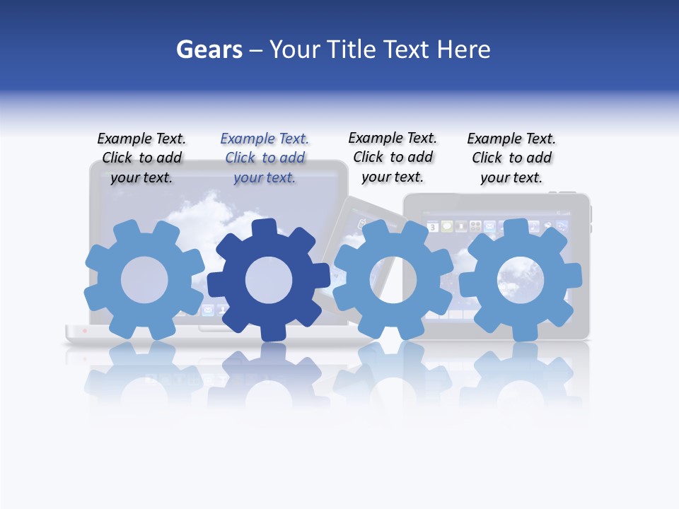 The Cloud Fond Transfert PowerPoint Template