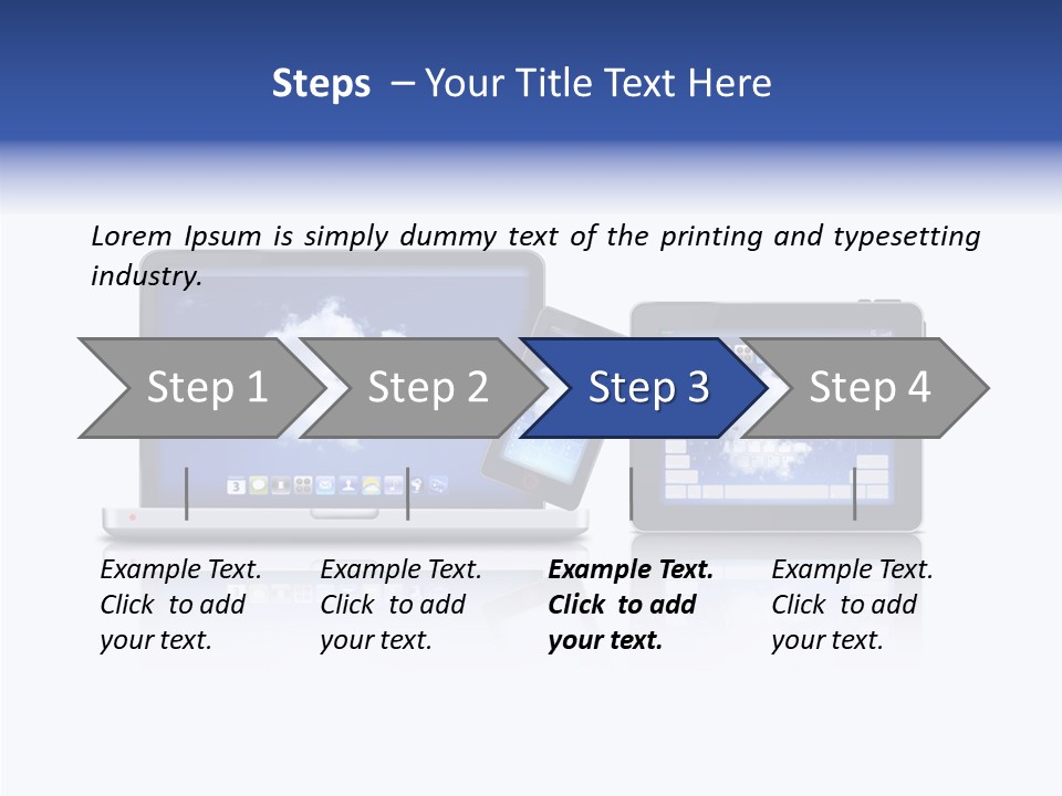 The Cloud Fond Transfert PowerPoint Template