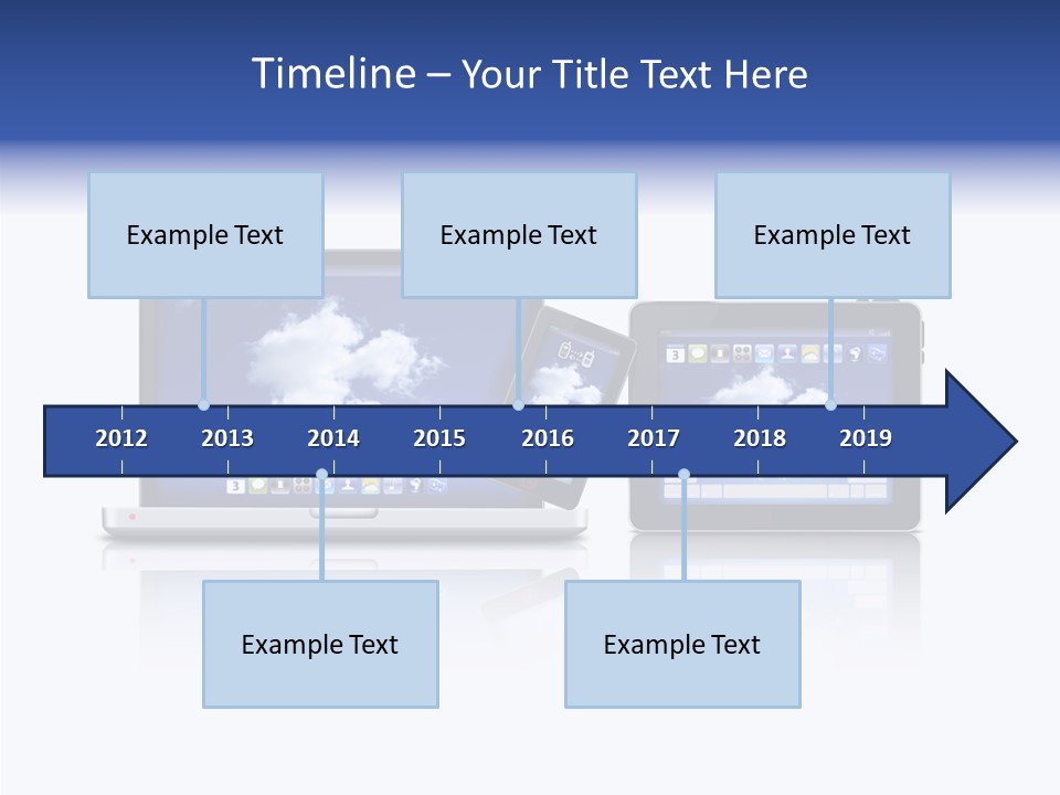 The Cloud Fond Transfert PowerPoint Template