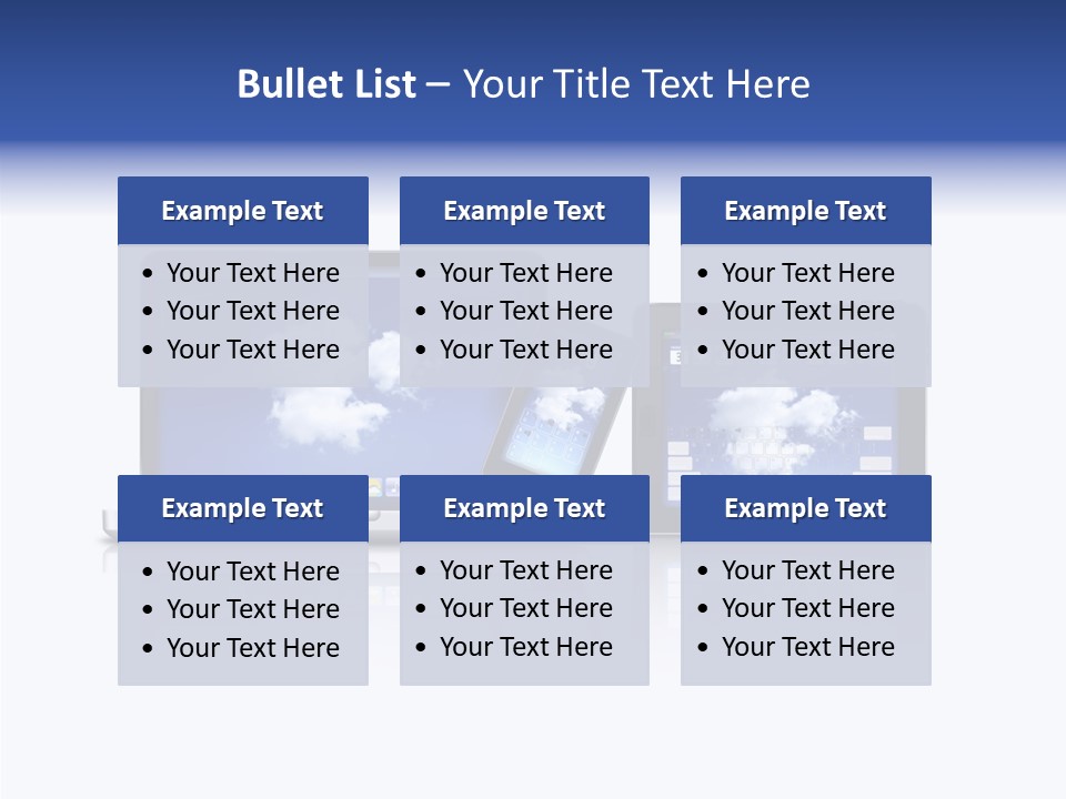 The Cloud Fond Transfert PowerPoint Template